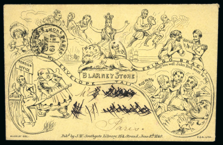 Stamp of Great Britain » 1840 Mulreadys & Caricatures » Caricatures 1870, J.W. Southgate Mulready caricature envelope no.