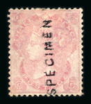 Stamp of Great Britain » 1855-1900 Surface Printed » 1862-64 Small Uncoloured Corner Letters 1862-64 3d. pale carmine-rose, pl. 2, CF, overprinted