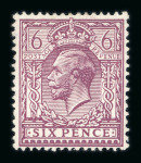 Stamp of Great Britain » King George V » 1924-36 Issues 1924-26 6d. reddish purple on chalk-surfaced paper,