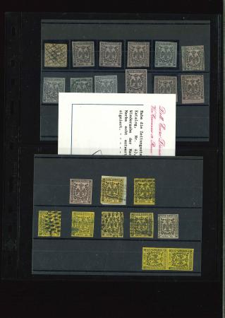 Stamp of Italian States » Collections and Lots 1850-1862, small mint and used collection with a nice
