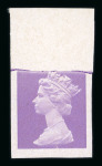 Stamp of Great Britain » Queen Elizabeth II 1967 Machin head trial, undenominated plate proof in