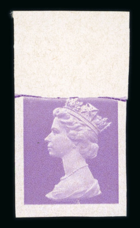 Stamp of Great Britain » Queen Elizabeth II 1967 Machin head trial, undenominated plate proof in
