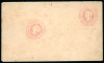 Stamp of Great Britain » Postal Stationery 1841 (ca.) 1d. pink envelope with double print showing
