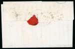 Stamp of Great Britain » 1841 2d Blue 1841 2d blue pl.3 GH-GI pair on entire to Preston with no. “10” in Maltese Cross