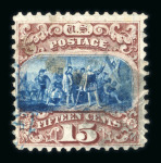 Stamp of United States » 1869 Pictoral Issue 1869 15c. die I, fine used.