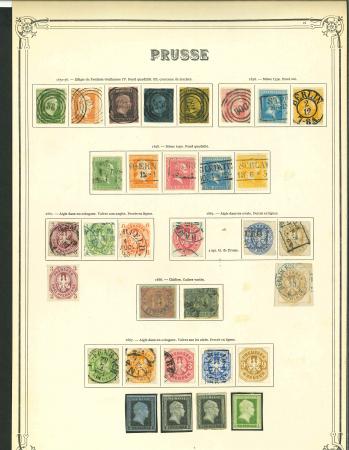 Stamp of German States » Prussia 1850-1864, nice mint and used old collection, extensive