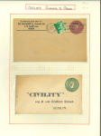 Stamp of Ireland » Postal Stationery 1949–1985 Stamped to Order postal stationery: A specialised collection of over 100 unused postal stationery items stamped to order, neatly arranged and written up on over 40 album pages, and carefully housed in one album