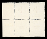 Stamp of Indian States » Bhopal 1935 ¼ and 3 pies surcharges in vertical pairs on ½