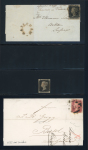Stamp of Great Britain » 1840 1d Black and 1d Red plates 1a to 11 1841 (Mar 30) entire from Hailsham (Sussex) to Battle with 1840 1d black pl.6 TA, 1d black used single and four perf. line engraved covers