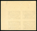 Stamp of Lithuania Lithuania 1932 50c Post Office imperf proof block of 4 mint n.h.