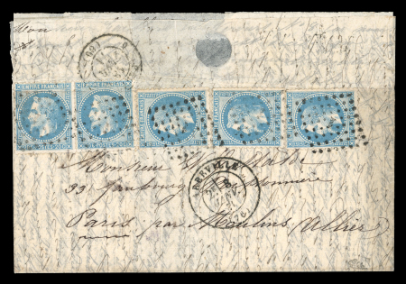 Stamp of France » Boules de Moulins Boule de Moulins affranchie de 3ex et une paire du
