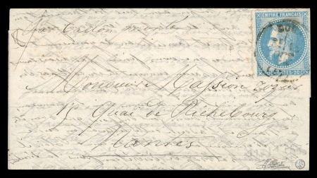 Stamp of France » Ballons Montés Pli confié aux aéronautes du ballon "Le Washington"