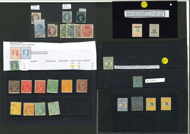 Stamp of Large Lots and Collections Australia and Pacific Islands: 1852-1940, small mint