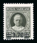 Stamp of Italy » Vatican State 1934, Pie IX provisional overprinted complete set *,