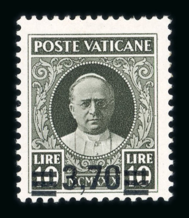 Stamp of Italy » Vatican State 1934, Pie IX provisional overprinted complete set *,