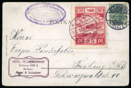 Stamp of Germany » German Empire Germany Semi Official Airmail 1913 Mulhausen Feldberg féight card