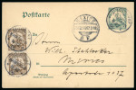 Stamp of Germany » German Colonies » Cameroon German Cameroun 1907 uprated 5pf stationery Lolodorf to Mecico