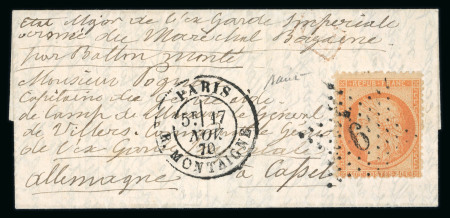 Stamp of France » Ballons Montés Ballon monté "Le Général Ulrich" affranchi grâce à