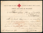 Stamp of France » Guerre de 1870-1871 Carte du Comité auxiliaire de Mulhouse de la société