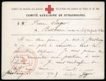 Stamp of France » Guerre de 1870-1871 Carte du Comité auxiliaire de Mulhouse de la société