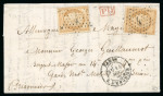 Stamp of France » Ballons Montés Ballon monté "La ville de Paris" affranchi avec deux