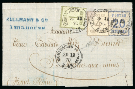 Stamp of France » Alsace-Lorraine Alsace-Lorraine, superbe affranchissement des n°1 +