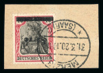 Stamp of Colonies françaises » Sarre 1920, timbre d'Allemagne surchargé Y&T n° 47a surcharge