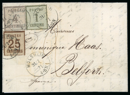 Stamp of France » Alsace-Lorraine Alsace-Lorraine, bel affranchissement des n°1 + 3 +