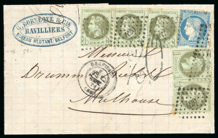 Stamp of France » Guerre de 1870-1871 Affranchissement de 1871 : Napoléon n°25 c 5 et n°37