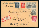 Stamp of Germany » German WWII Occupation Issues » Estonia Estonia German Occupation and Ostland 1942 registered cover 