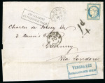 Stamp of France » Guerre de 1870-1871 Exceptionnel affranchissement de 1871 pour Guernesay