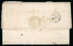 Stamp of Ireland » Pre-Stamp Postal History » Independant Post Office Period - 1784-1831 1797 (6.5) Folded entire from Oswestry sent to Derry, rated "8" being deleted and rerated "1/2", showing clear strike of the scarce black dotted oval T * OFF, MY/6/97 bs, very fine and scarce and the rarest of the two ty
