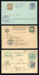 Stamp of China » Foreign Post Offices » German Post Offices » Kiautschou Kiautschou 1901-02 three German cards used Tsingtau or Tsangkou to Germany