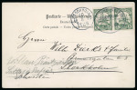 Stamp of China » Foreign Post Offices » German Post Offices » Kiautschou Kiautschou 1902 postcard to Sweden, Shanghai Tientsin Seepost cancel