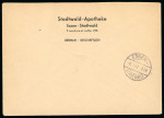 Stamp of Germany » Germany Bizone Allied Zone 1947 registered multi-franked cover including imperf block of four 10pf