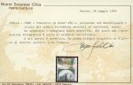Stamp of Italy Italy 1980 450L and 700L shifted designs and colours mint n.h. with certs