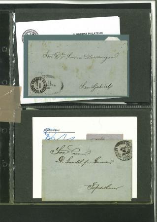 Stamp of Mexico » Guadalajara Mexico Guadalajara 1867-68 group of eight entires with 2r issues, each with Certificate