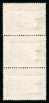 Stamp of Germany » Memel Local Issues Memel Local Issue 1939 35c partial double overprints vertical strip of three mint n.h.