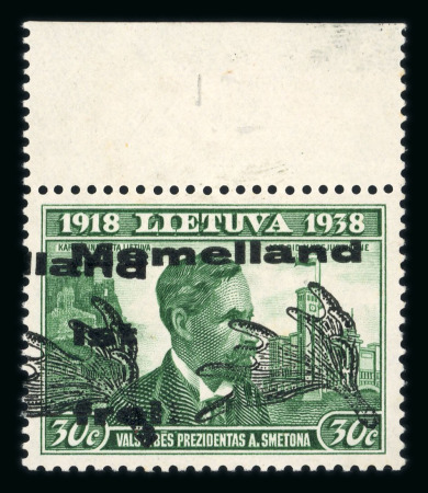 Stamp of Germany » Memel Local Issues Memel Local Issue 1939 30c double overprint with shift to left, mint n.h.