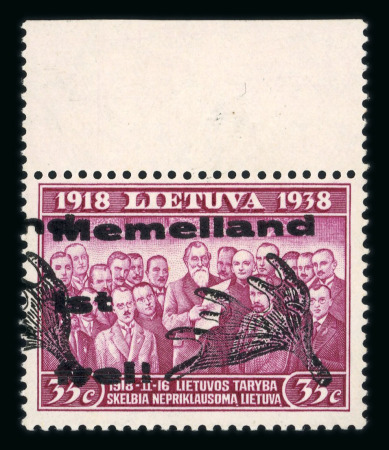 Stamp of Germany » Memel Local Issues Memel Local Issue 1939 35c double overprint with shift to left, mint n.h.