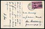 Stamp of Germany » Memel Local Issues Memel Local Issue 1939 35c double overprint used on postcard to Berlin