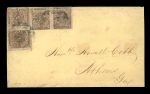 Stamp of United States » Confederate States Confederate States 1861 New Orleans cover to Athens, GA franked two pairs 5c brown