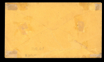 Stamp of United States » Confederate States Confederate states Mobile Ala. 5c blue on manilla envelope to Dekalb, Miss.