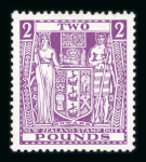 Stamp of New Zealand Postal Fiscals: 1931-40 £2 bright purple on chalk surfaced paper, mint