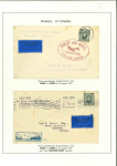 Stamp of Ireland » Airmails 1923-61 First Flights: Attractive assembly of 49 airmails usages, showing some better flights including 1933-35 Two flights Pond and Sabelli, 1937 (1.7) First Flight Dublin to Douglas, Isle of Man, 1939 (5.6) First Fligh