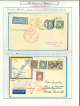 Stamp of Ireland » Airmails 1932–35 Zeppelin Flights – Ireland to and from South America. An attractive, valuable, and scarce assembly of 34 covers and cards flown on South American Zeppelin services, primarily carried by LZ 127 “Graf Zeppelin.” Th