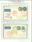 Stamp of Ireland » Airmails 1932–35 Zeppelin Flights – Ireland to and from South America. An attractive, valuable, and scarce assembly of 34 covers and cards flown on South American Zeppelin services, primarily carried by LZ 127 “Graf Zeppelin.” Th