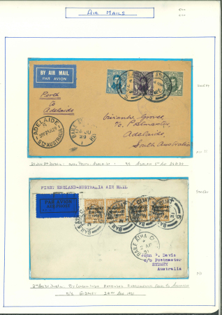 Stamp of Ireland » Airmails 1931–34 Flights – Ireland to Australia and New Zealand. An attractive and well-balanced assembly of 37 airmail covers, predominantly to and from Australia and New Zealand, with additional items to Singapore (2) and the M