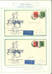 Stamp of Ireland » Airmails 1934–1946 Hillman Airway & Railway Air Services – First Flights. An attractive and meticulously mounted assembly of 46 first-flight and other flight covers, written up on album pages. Some are signed by pilots and predom