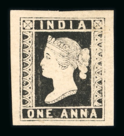 Stamp of India » 1854 Lithographs Group of three single reprints incl. 1894? 1/2a blue